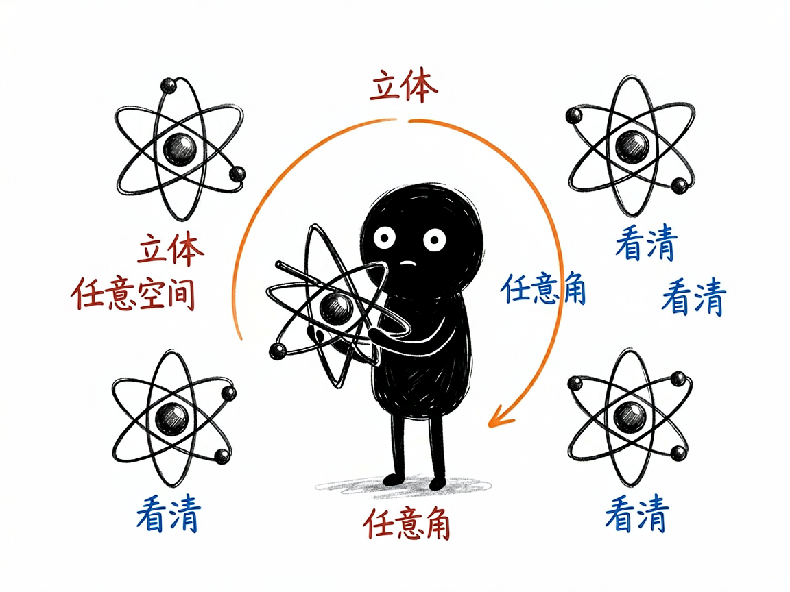 配图:立体空间关系转着看清