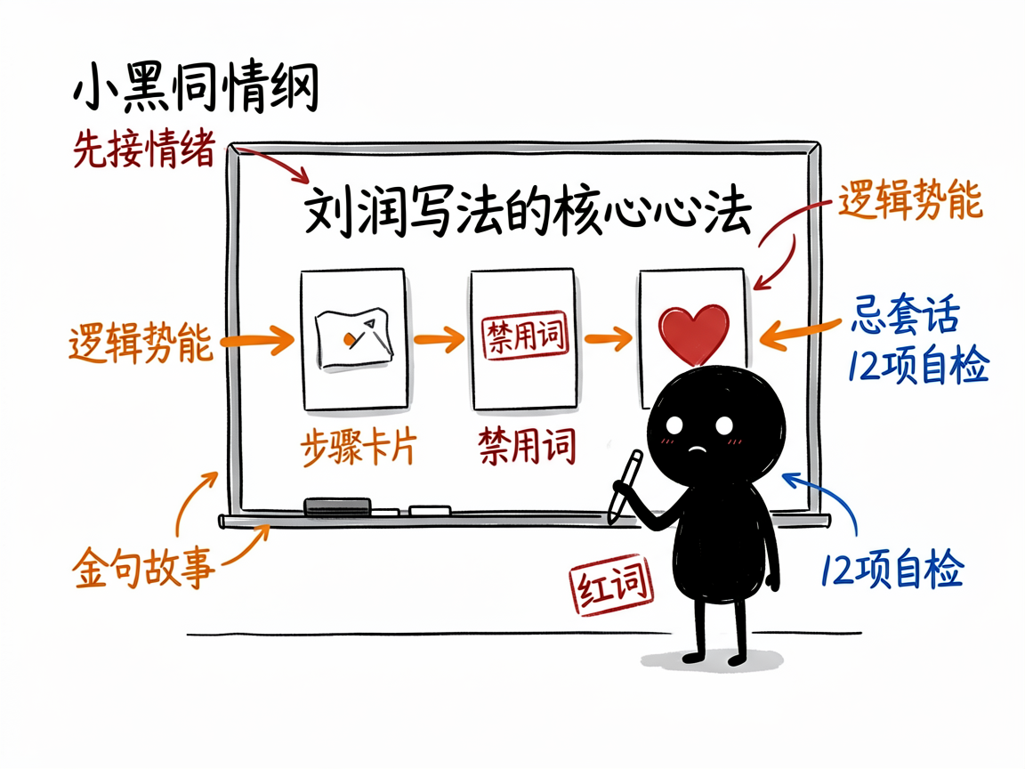 配图：刘润写法心法被拆成可执行动作