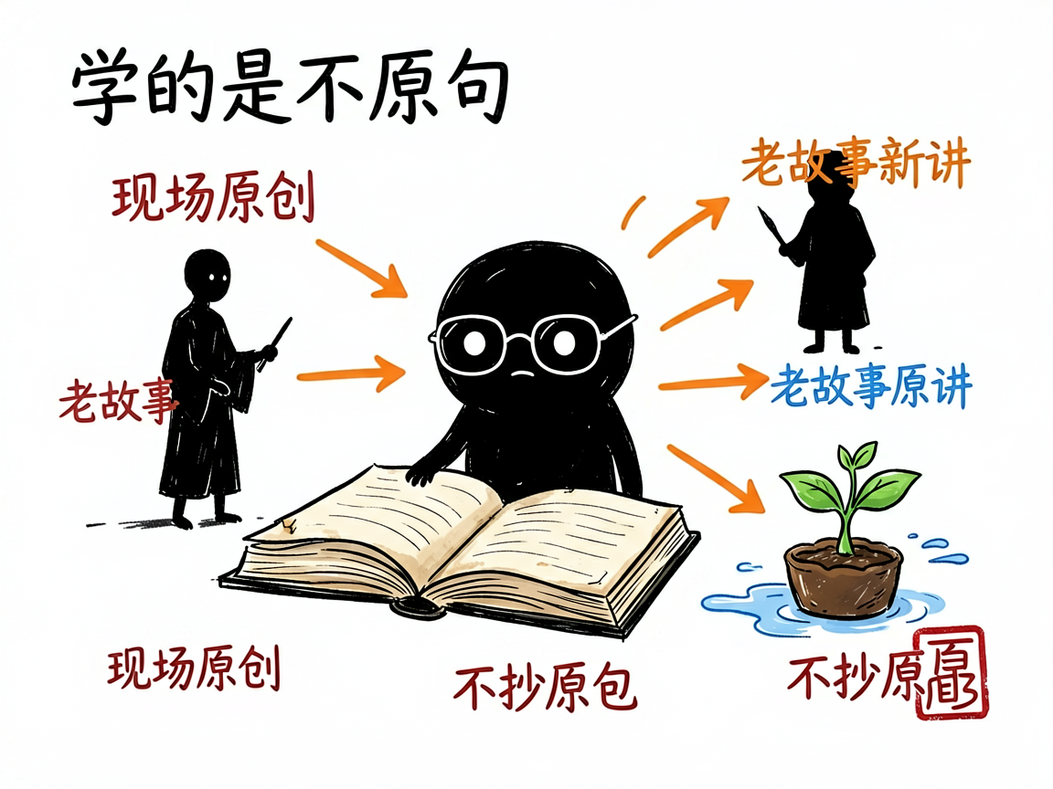 配图：学罗振宇风格不抄原句