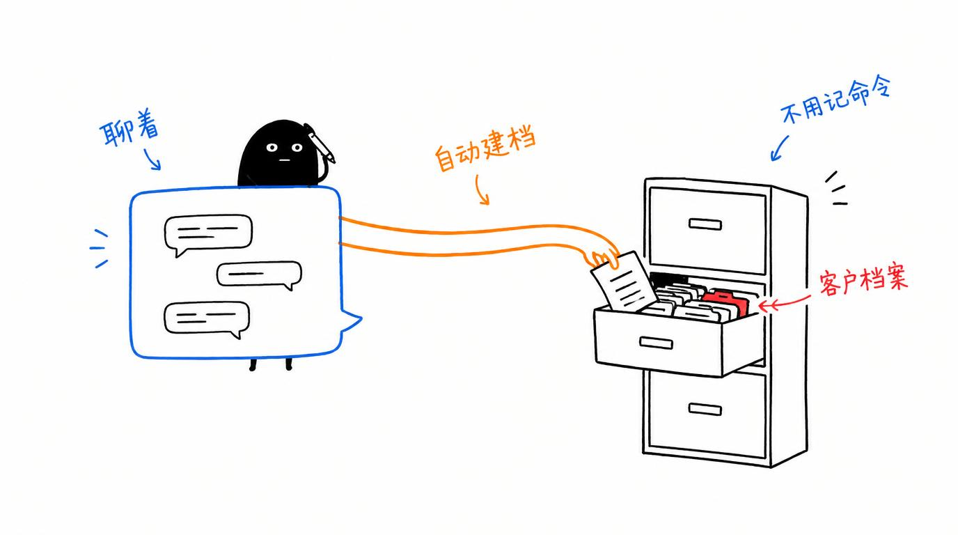 聊天即 CRM，边对话边管客户