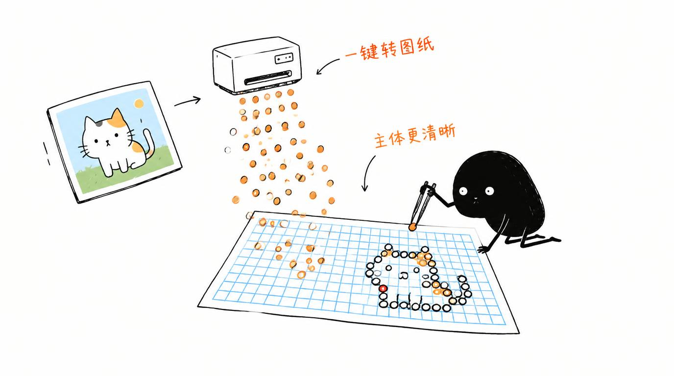一键生成拼豆图纸的 AI 网站（326 star）