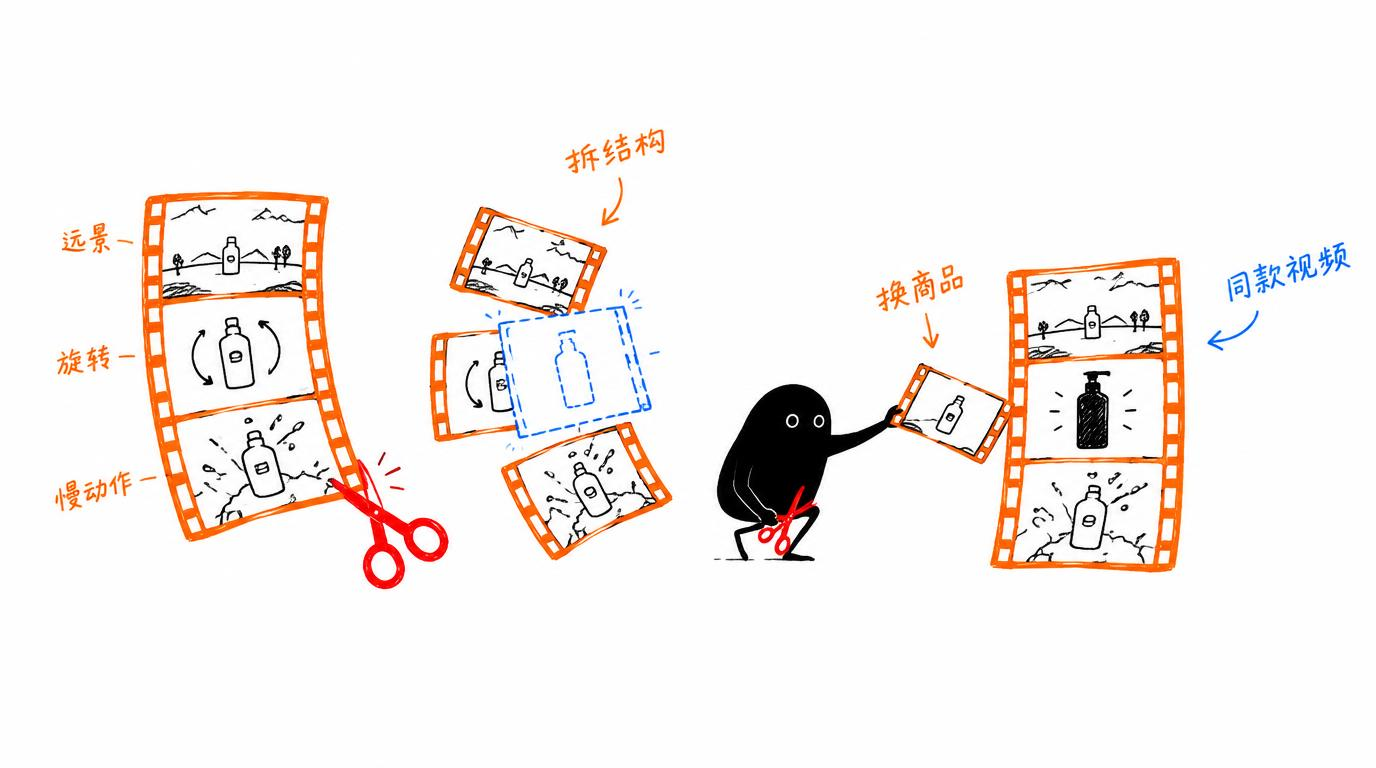 给一条视频，AI 自动复刻成你的版本